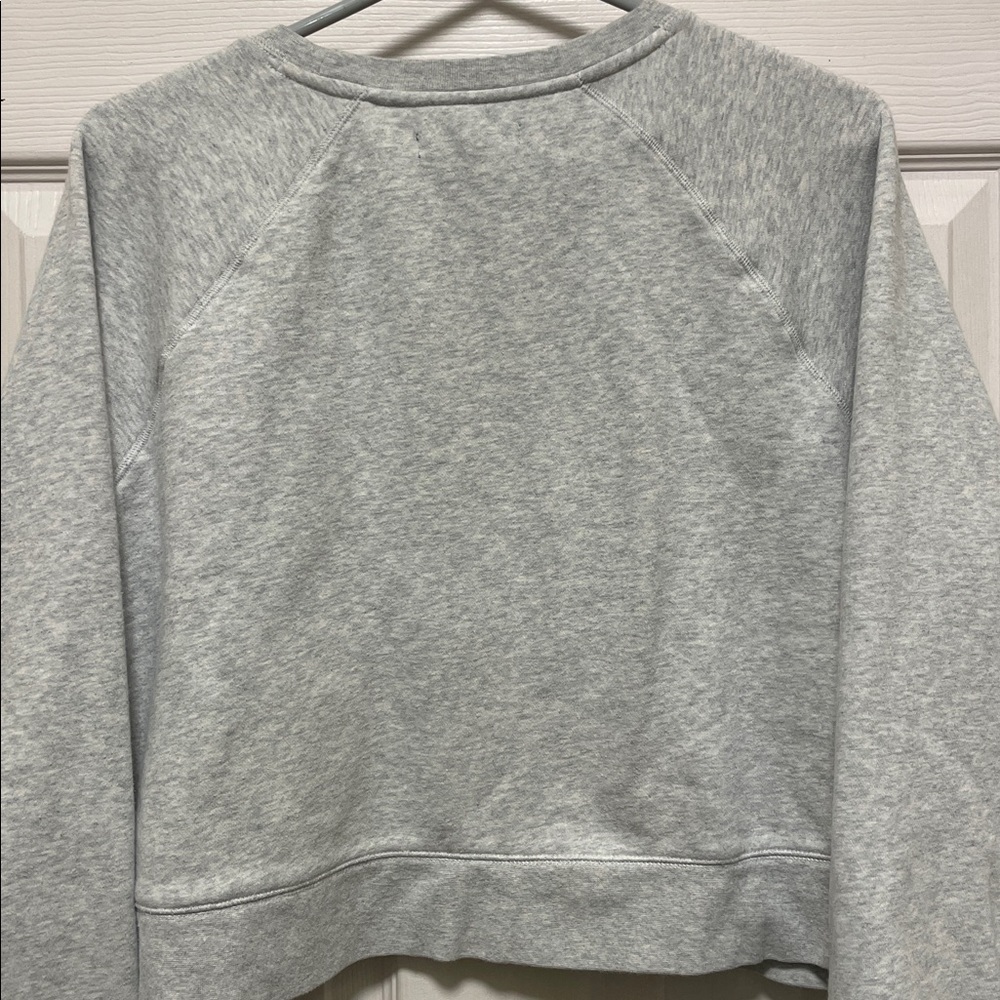 Brunette The Label | Gray | Cropped | CrewNeck | Blonde |Sweatshirt | Size L/XL - Picture 6 of 13